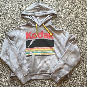 Vintage Kodak Women Gray Hoodie Size